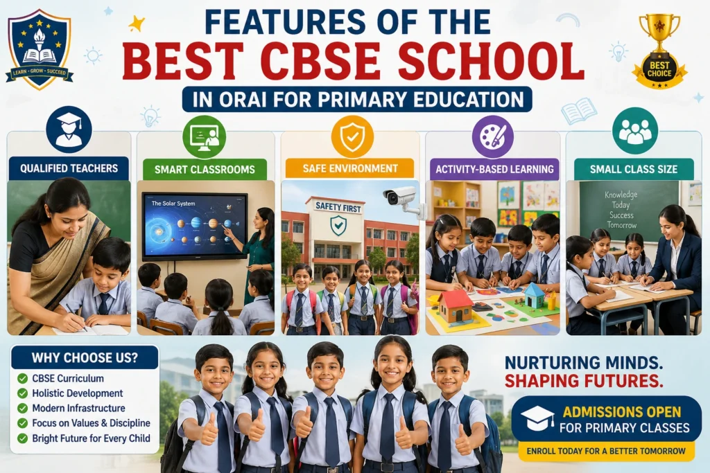 Features of the Best CBSE School in Orai for Primary Education