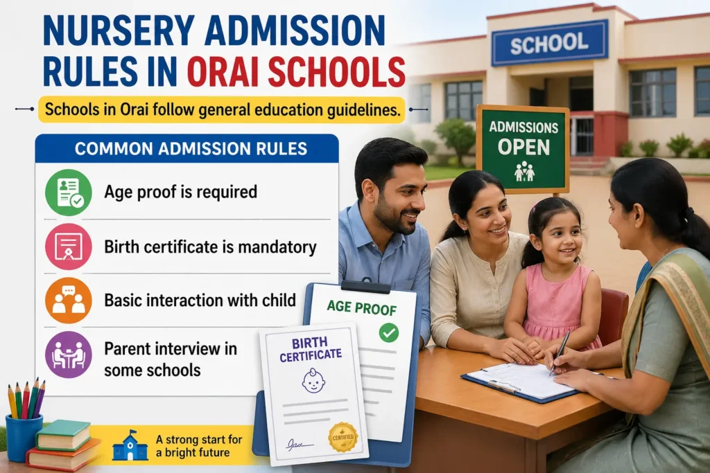 Nursery Admission Rules in Orai Schools