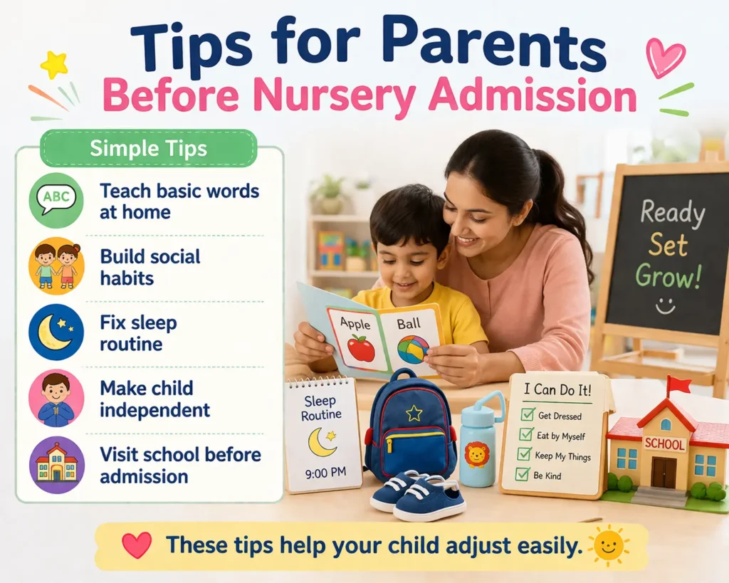 Tips for Parents Before Nursery Admission