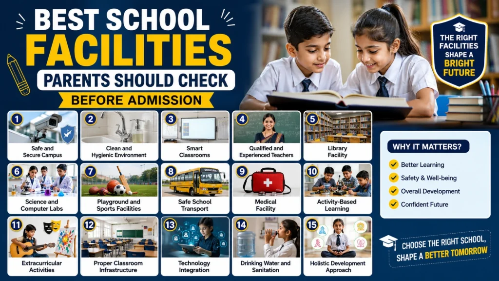 Best School Facilities Parents Should Check Before Admission