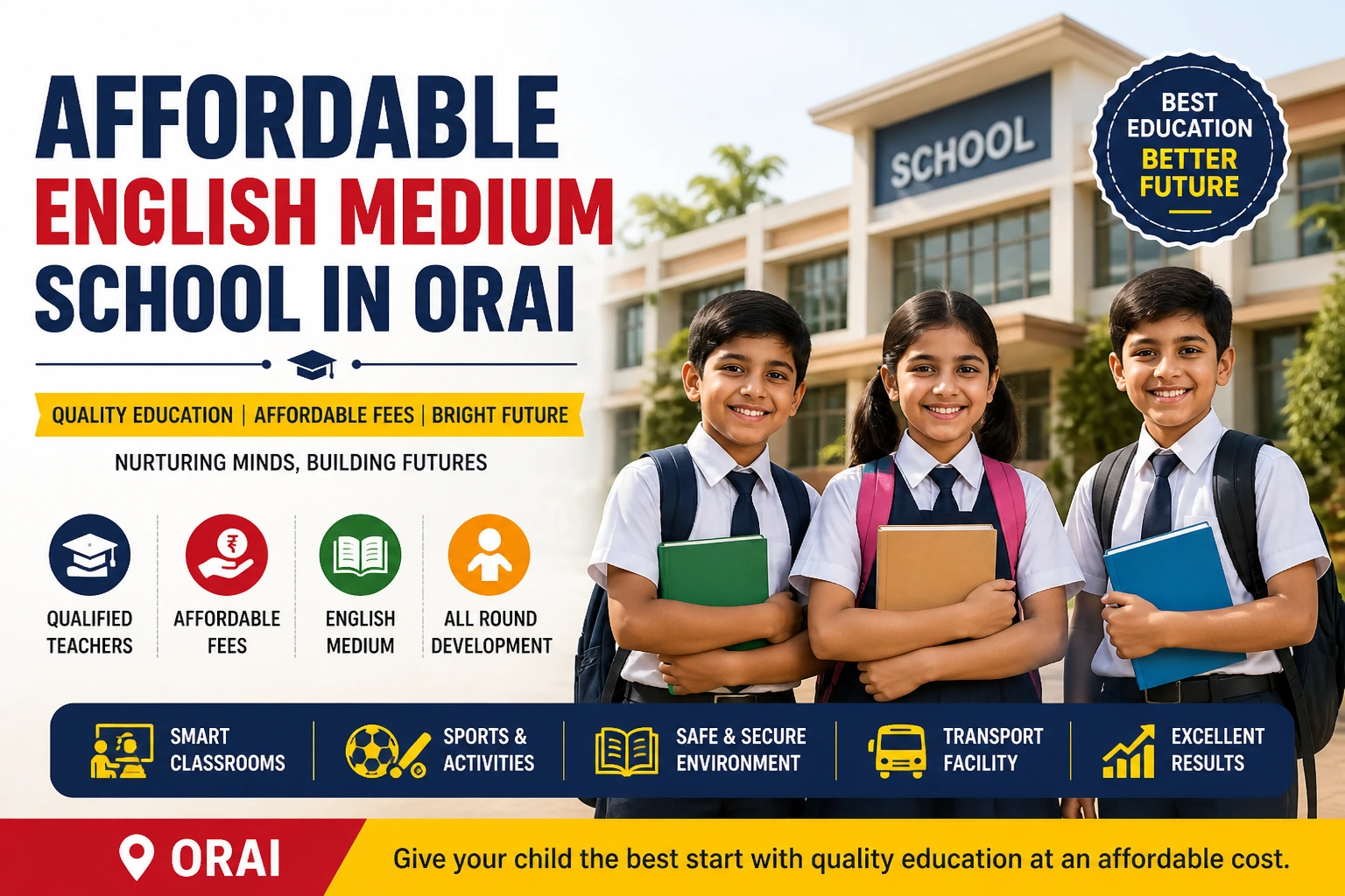 You are currently viewing Affordable English medium school in Orai