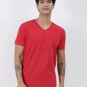 Cotton Stretch V-neck T-Shirt