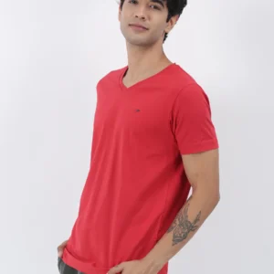 Cotton Stretch V-neck T-Shirt