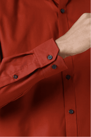 Men Red Full Sleeves Casual Shirt - Image 5
