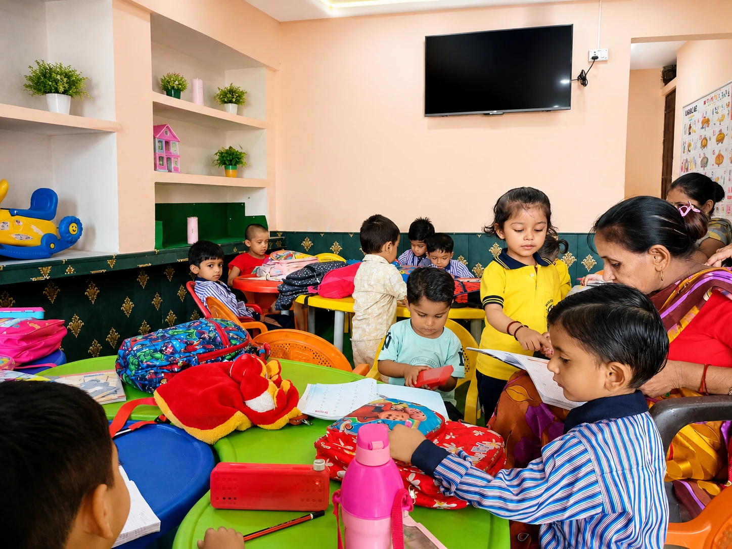 New Session Begins with a Traditional Tilak Welcome at Mangal Orbit Academy